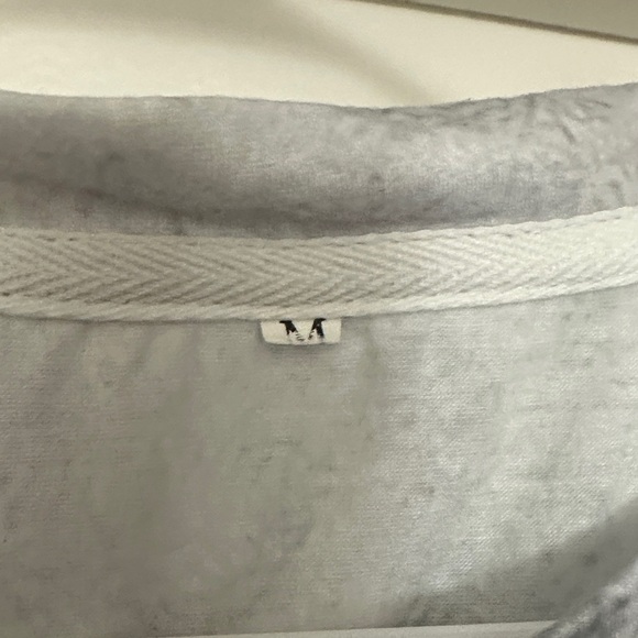 Marble Print Blouse Black Blue Gray - Picture 2 of 3